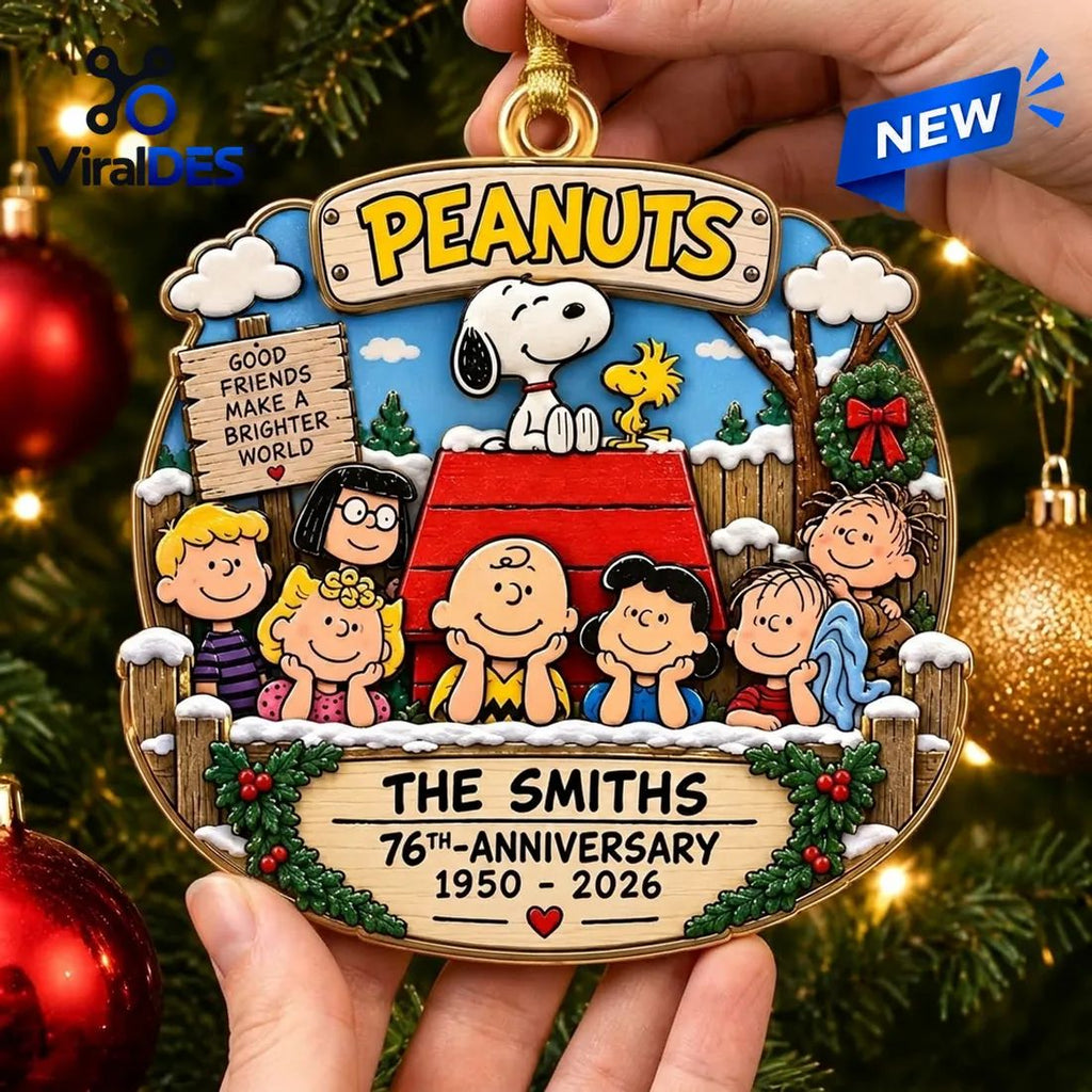 Peanuts 76th Anniversary Christmas Ornament