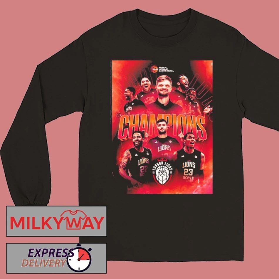 London Lions Basketball Champions 2026 Super League Basketball League Championship shirt