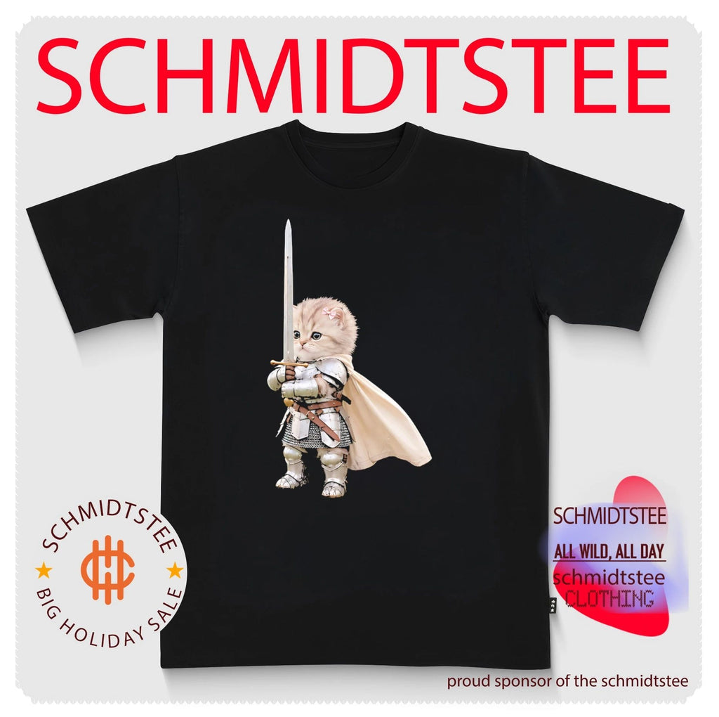 Medieval Cat Knight meme shirt