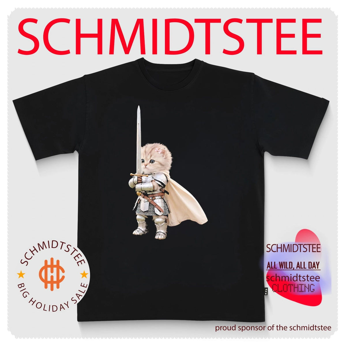 Medieval Cat Knight meme shirt