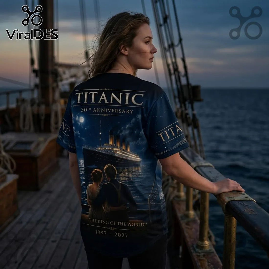 Titanic 30th Anniversary The King Of The World Baseball Jersey