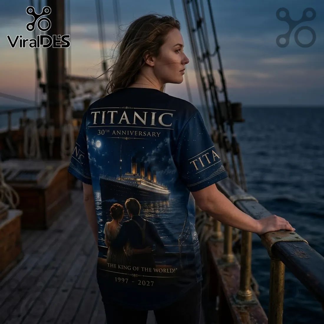 Titanic 30th Anniversary The King Of The World Baseball Jersey