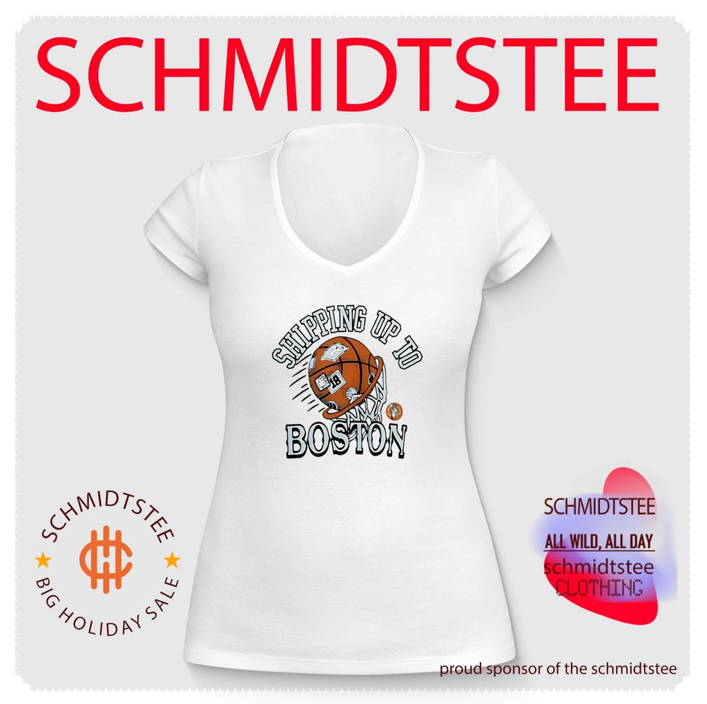 Shipping up to Bostin basketball graphic shirt