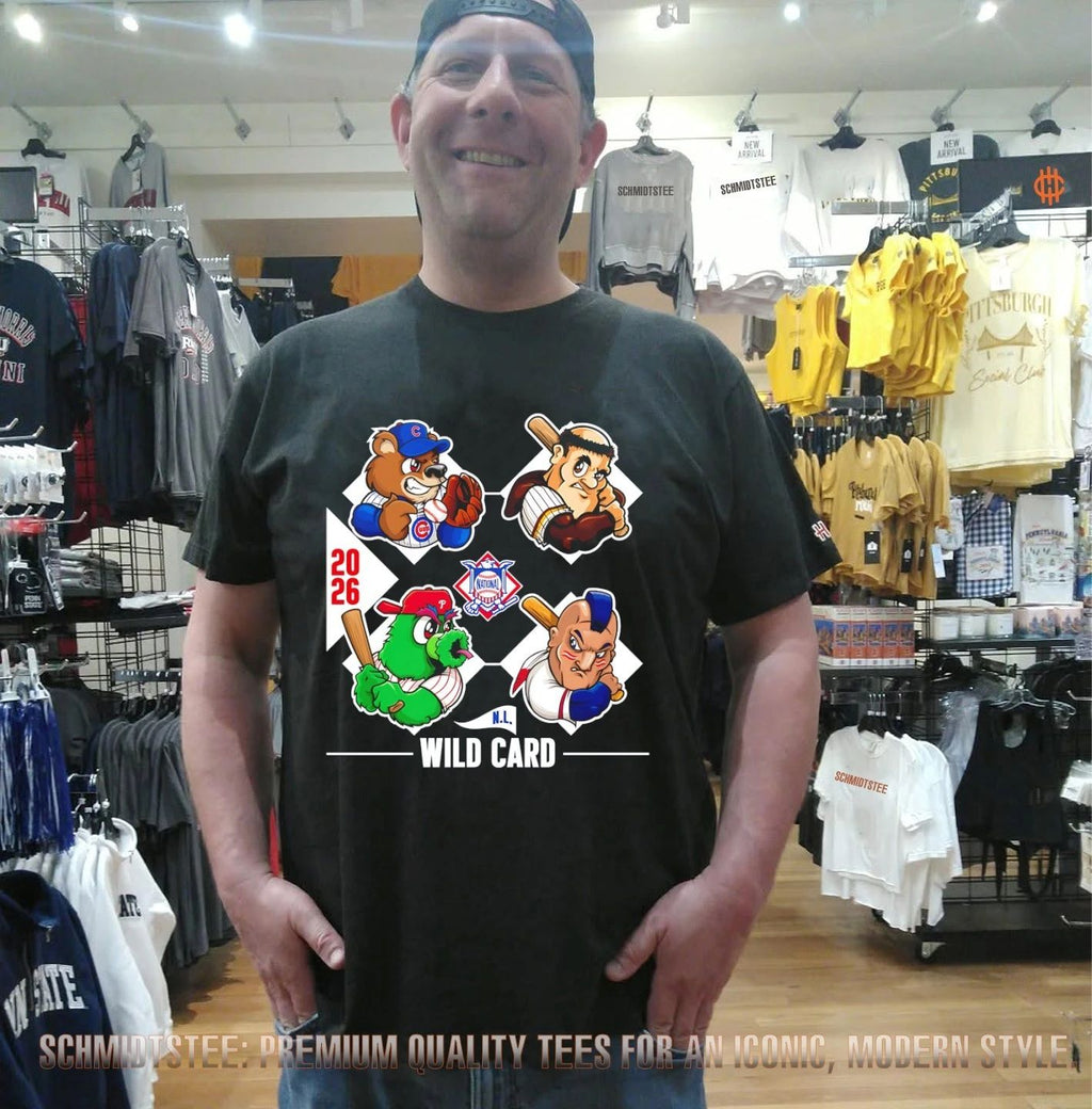 2026 National League Wild Card Baseball Mascot Collage shirt