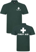 FIRST AID POLO SHIRT WORKWEAR MEDICAL FIRST AID HEALTH CARE HOSPITAL TOP UNISEX