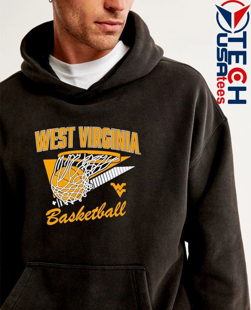 West Virginia Mountaineers Basketball retro swish shirt
