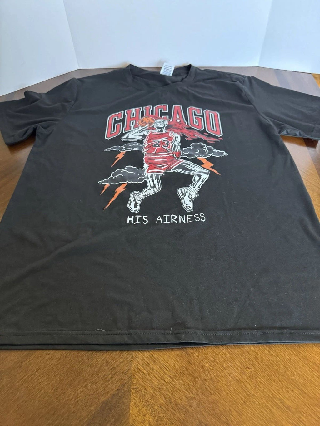 Chicago His Airness Large Short Sleeve T-Shirt By Trend Trendy’s Black Pre-Owned