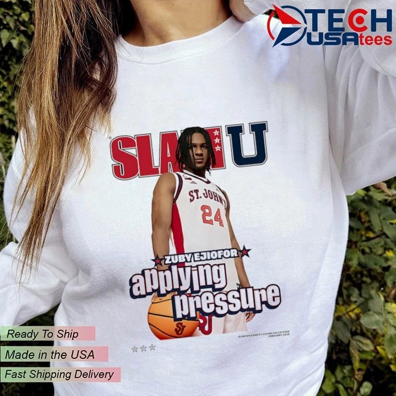 SLAM St. John’s Red Storm Zuby Ejiofor Applying Pressure shirt