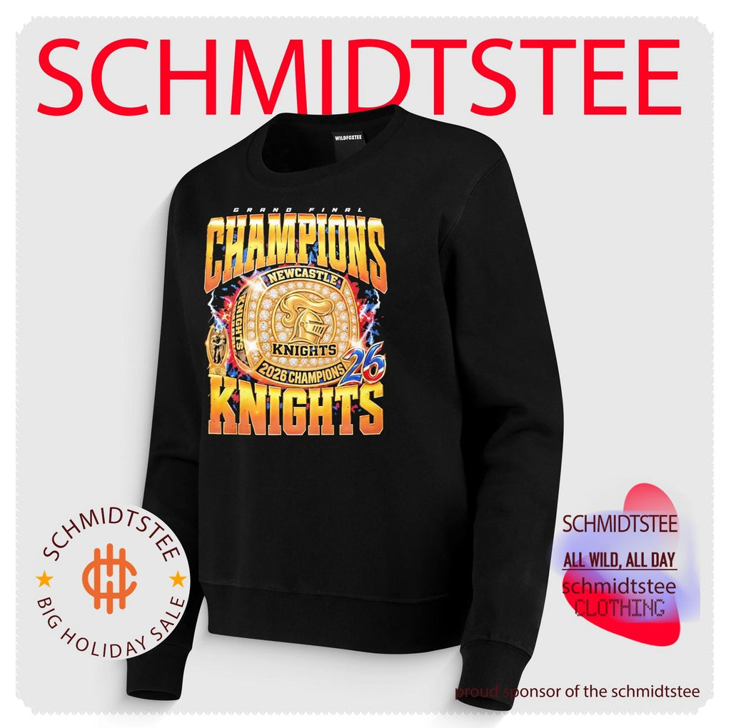 Grand Final Champions Newcastle Knights 2026 gold championship ring shirt