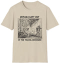 Travel Brochure T Shirt graphic tee Sand Size S