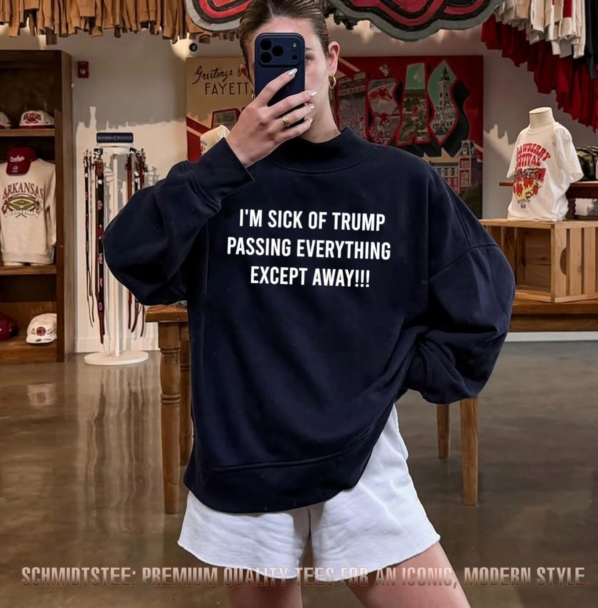 I’m sick of Trump passing everything except away shirt