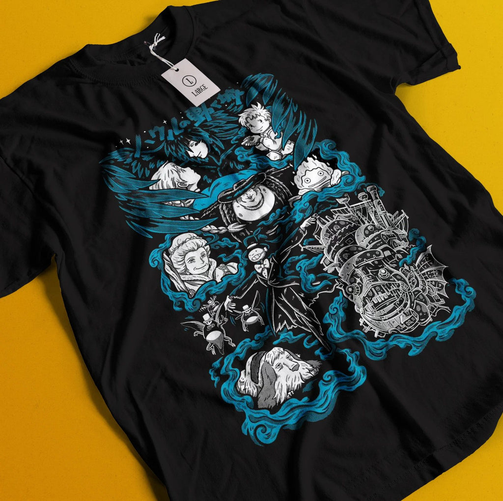 Howl's Moving Castle Shirt Sophie Hatter Tshirt Howl T-Shirt Calcifer Hauru Tee