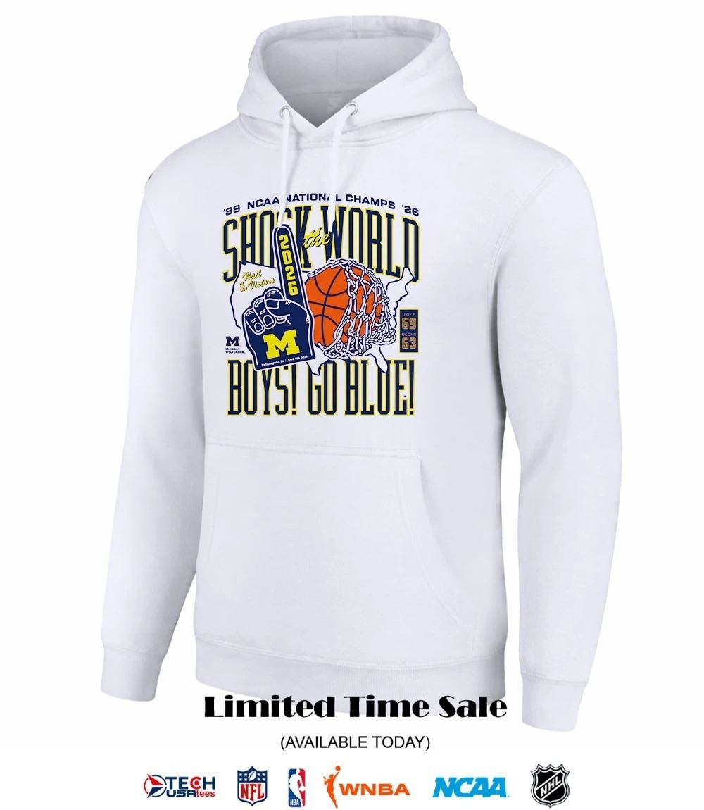 Shock the World Boys go Blue Michigan Wolverines 2026 NCAA Men’s Basketball National shirt