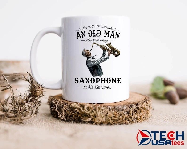 Never underestimate an old man who still plays saxophone in his seventies shirt