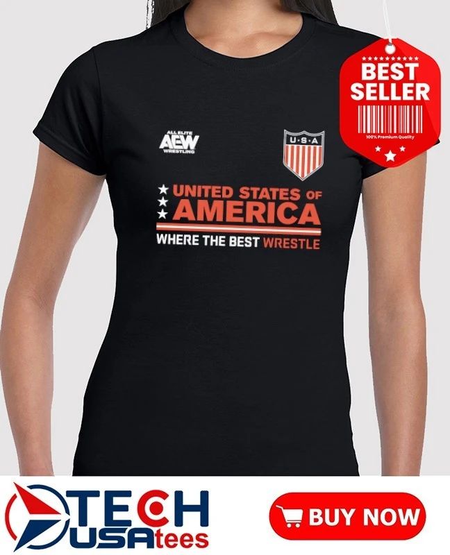 AEW Tournament Soccer United States of America where the best wrestle shirt