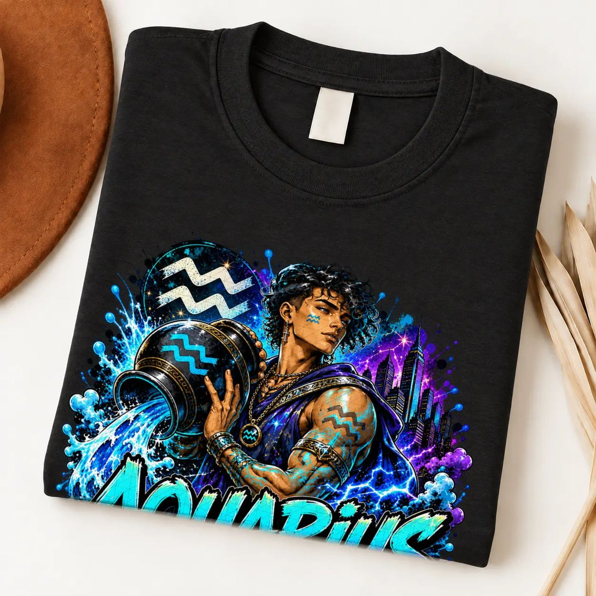Aquarius Visionary Flow Zodiac Shirt