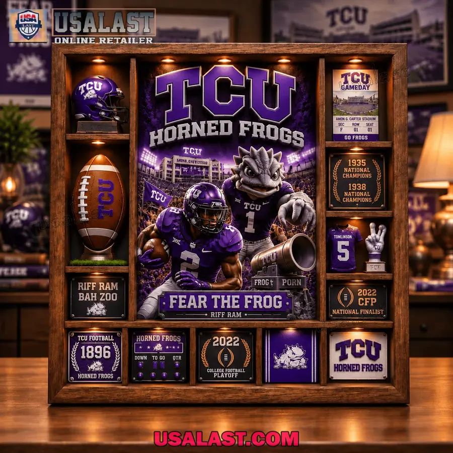 TCU Horned Frogs Custom Frame Light Box