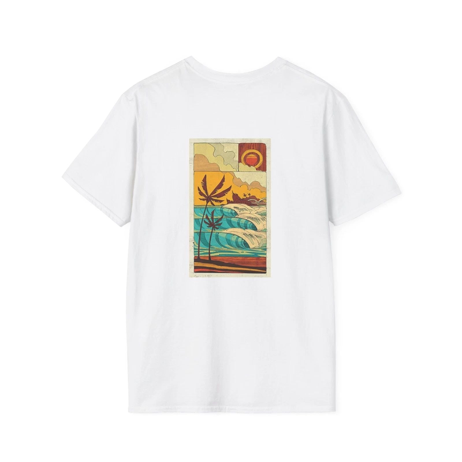 Classic Surfing Design Unisex Softstyle T-Shirt