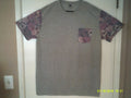 AMERICAN SURF COMPANY "Floral Design Pocket Tee" MEN'S GREY T-SHIRT XL