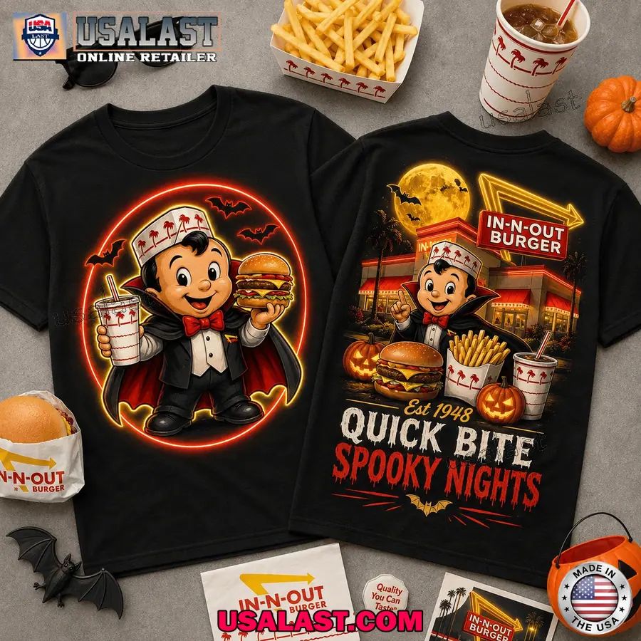 In-N-Out Burger Quick Bite Spooky Night Halloween 2026 T-Shirt