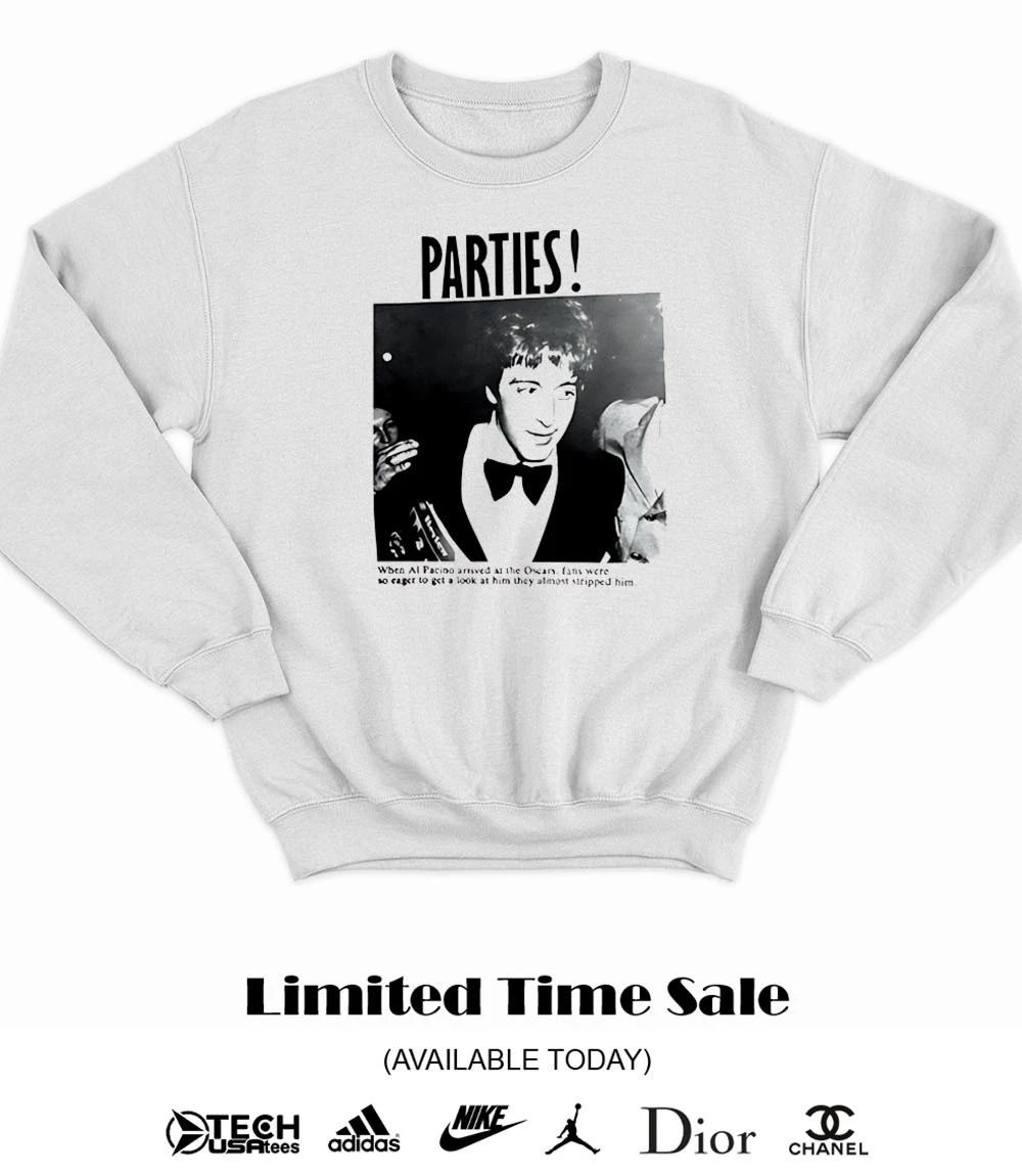 Al Pacino Parties Oscars 1976 shirt