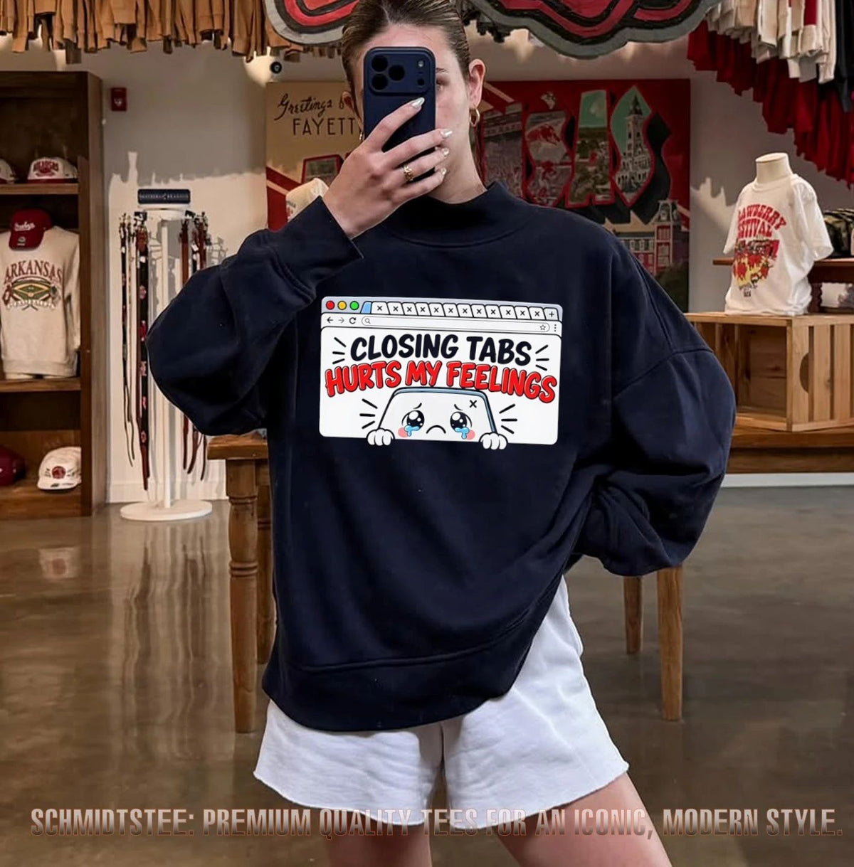 Closing tabs hurts my feelings shirt