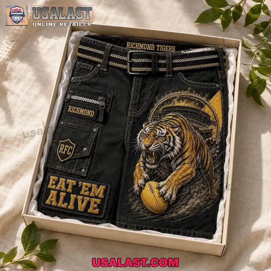 Richmond Tigers RFC Eat Em Alive Men Cargo Short