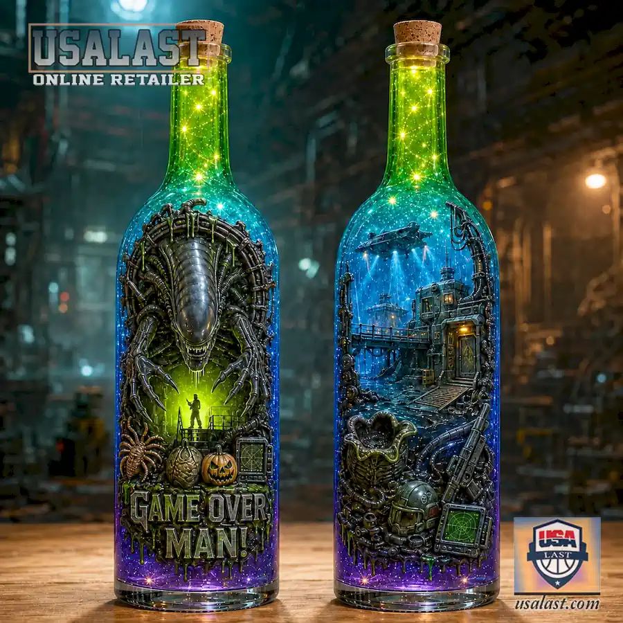 Alien Game Over Edition Halloween Bottle Lamp