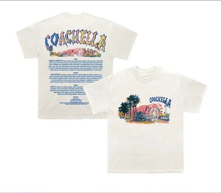 1Coachella Pastels 2026 Lineup Unisex T-Shirt