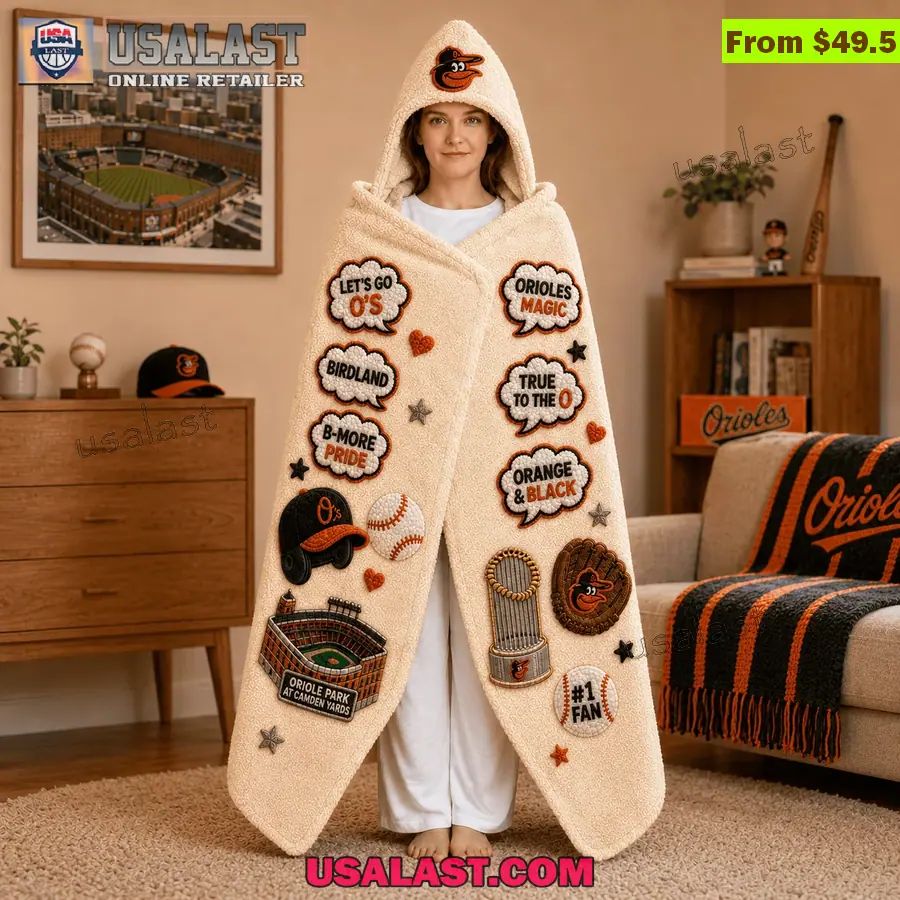 Baltimore Orioles Limited Edition Hooded Blanket
