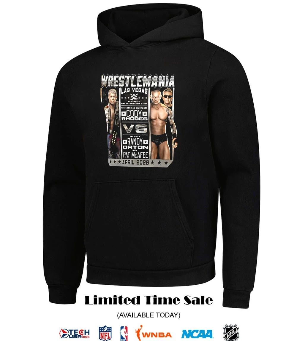 WrestleMania 42 Cody Rhodes vs. Randy Orton 2026 shirt