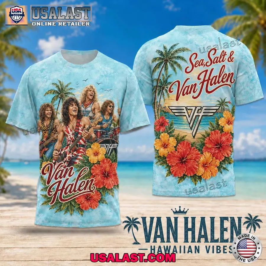 Van Halen Sea Salt Tropical Vibes 3D T-Shirt