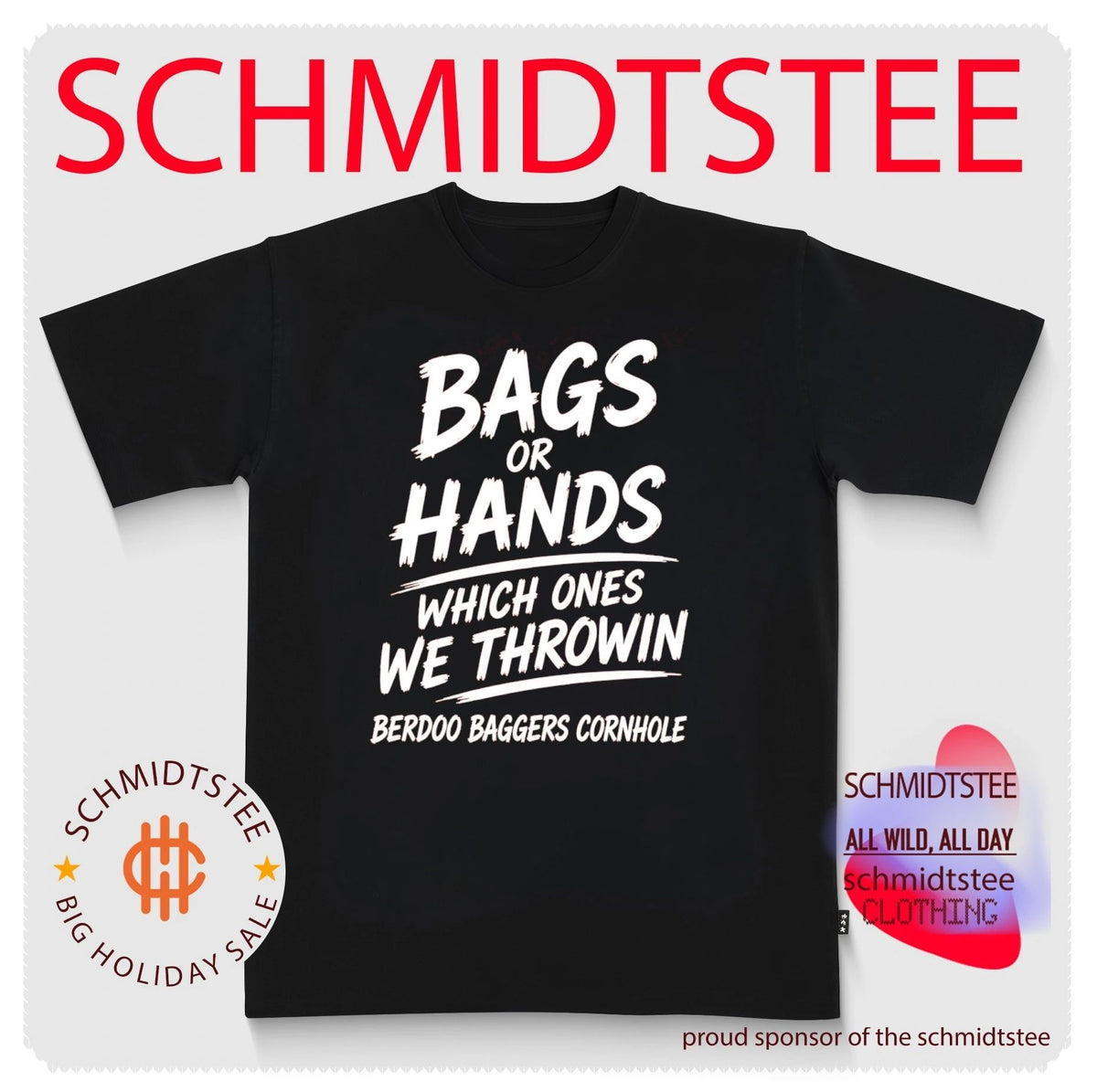 Kansas City Chiefs bags or hands which ones we throwin berdoo baggers cornhole shirt