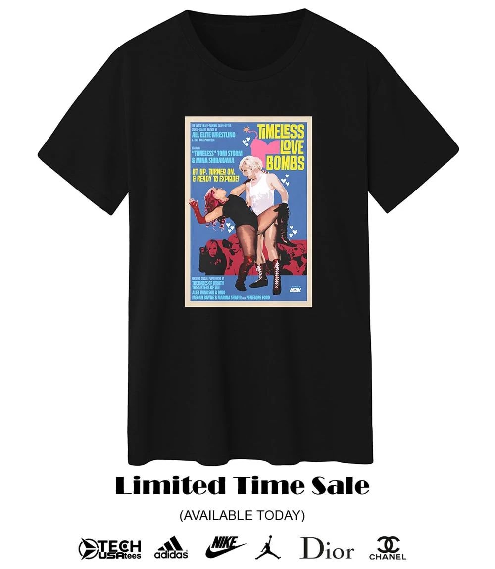 Toni Storm and Mina Shirakawa The Timeless Love Bombs Bombs Away T-shirt