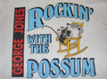 Rockin With The Possum George Jones Cotton White All Size Unisex Shirt