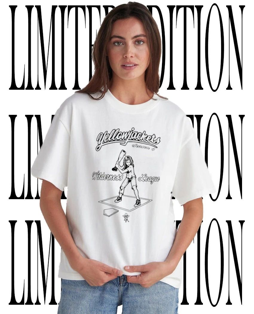 Yellowjackets Season 4 Wilderness League girl holding bat baseball t-shirt