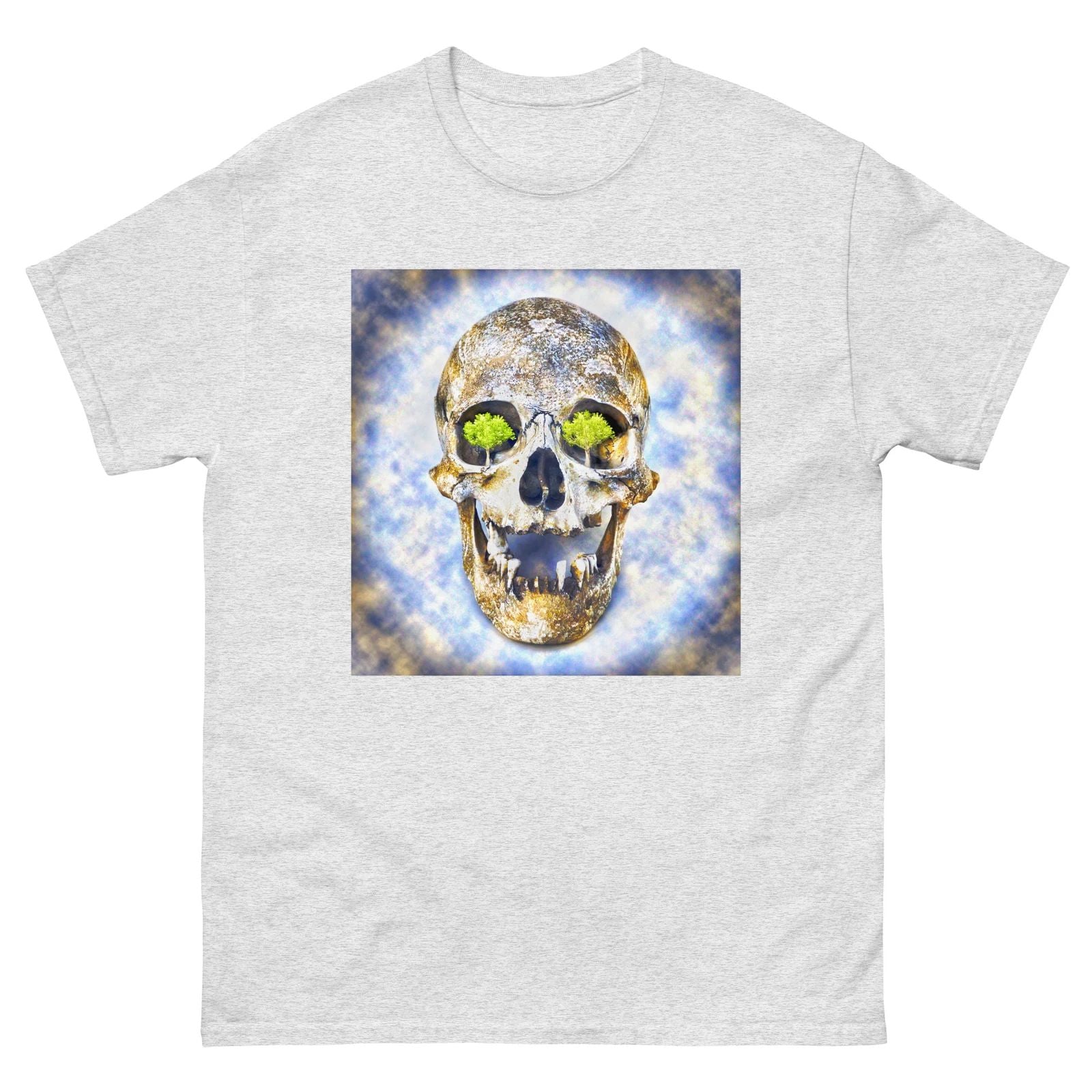 T-Shirt Tee Ted Vasin American Artist Skull Trees Modern Art Print Men