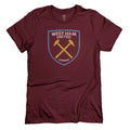 WEST HAM UNITED Crest Premium Cotton T-Shirt - 1863FC