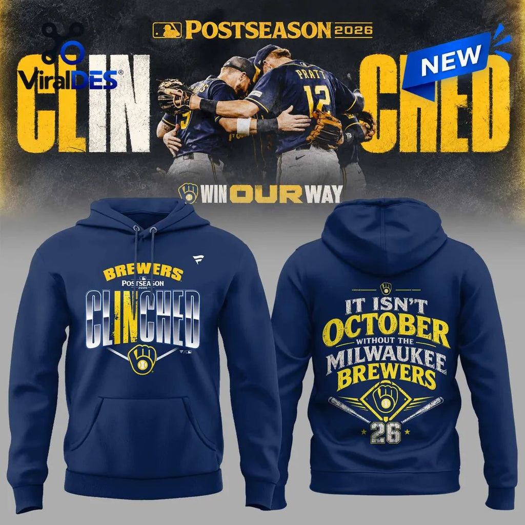 Milwaukee Brewers 2026 Postseason Blue Hoodie