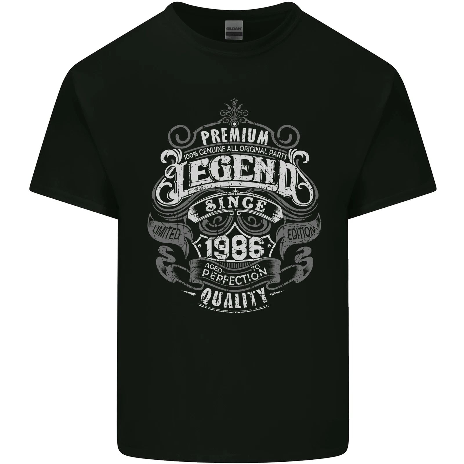 Premium Legend 40th Birthday 1986 Mens Cotton T-Shirt Tee Top