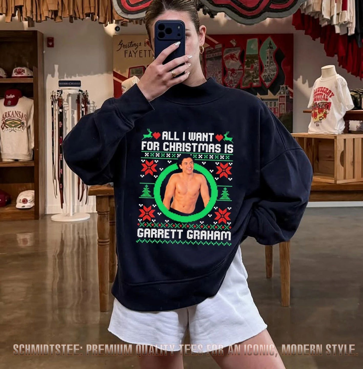 All I Want For Christmas Is Garrett Graham ugly 2026 shirt
