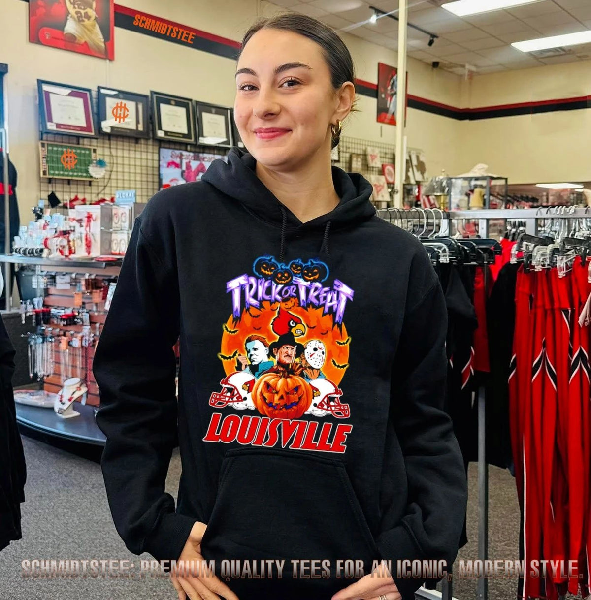 Louisville Cardinals x Horror Characters Trick Or Treat Halloween 2026 shirt