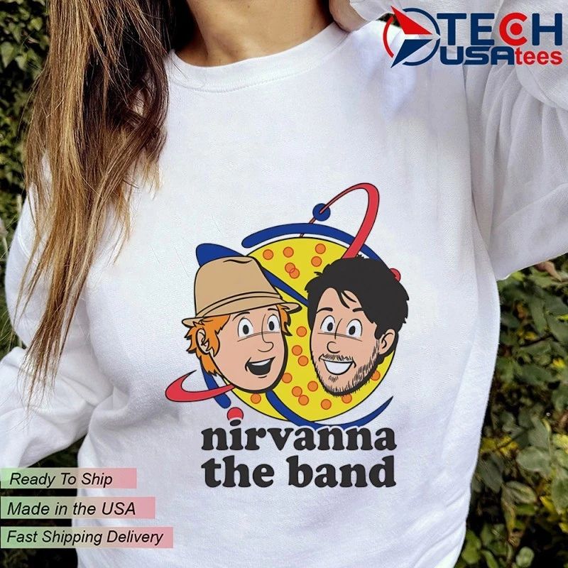 Nirvanna the band cartoon shirt