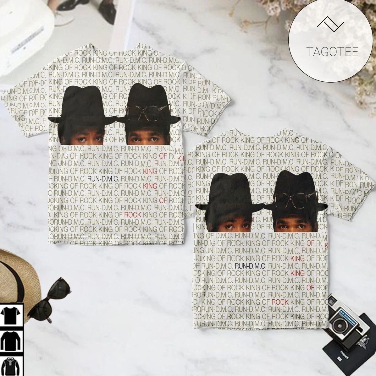 Run Dmc King Of Rock Album Cover AOP T-Shirt