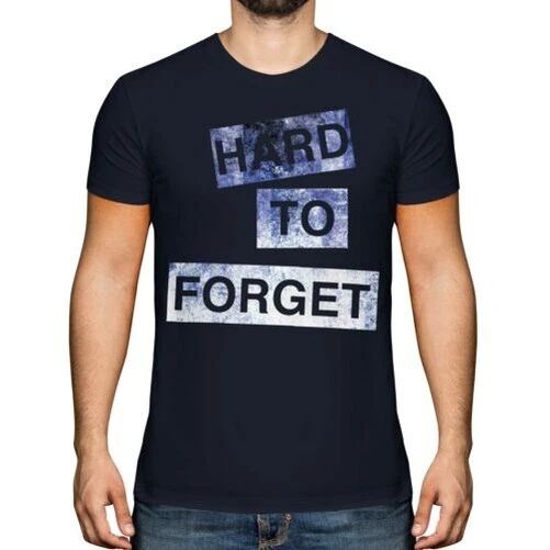 Harte Sich Vergiss Herren Mode Slogan T-Shirt Top Swag Hipster Kurzärmlig Trendy