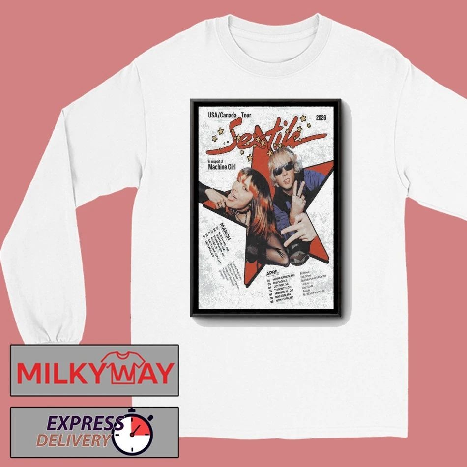 SEXTILE USA And Canada 2026 Tour Poster shirt