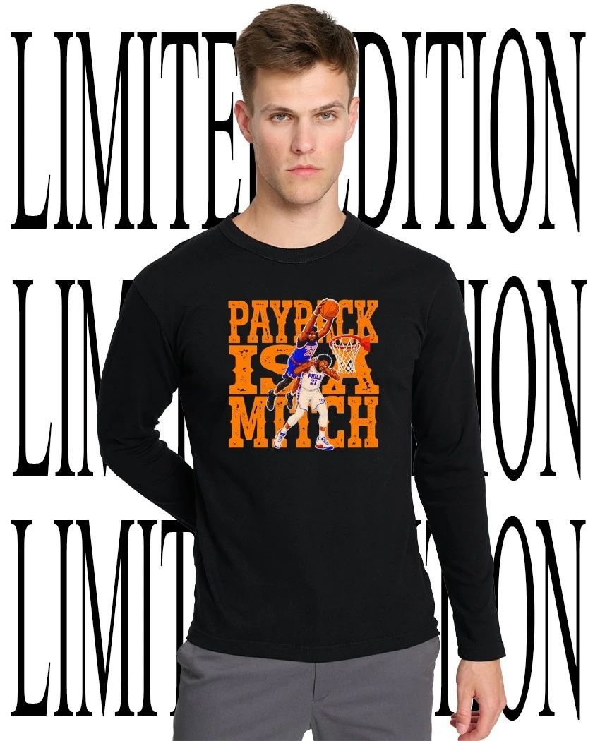 Payback is a Mitch Mitchell Robinson dunking on Joel Embiid shirt
