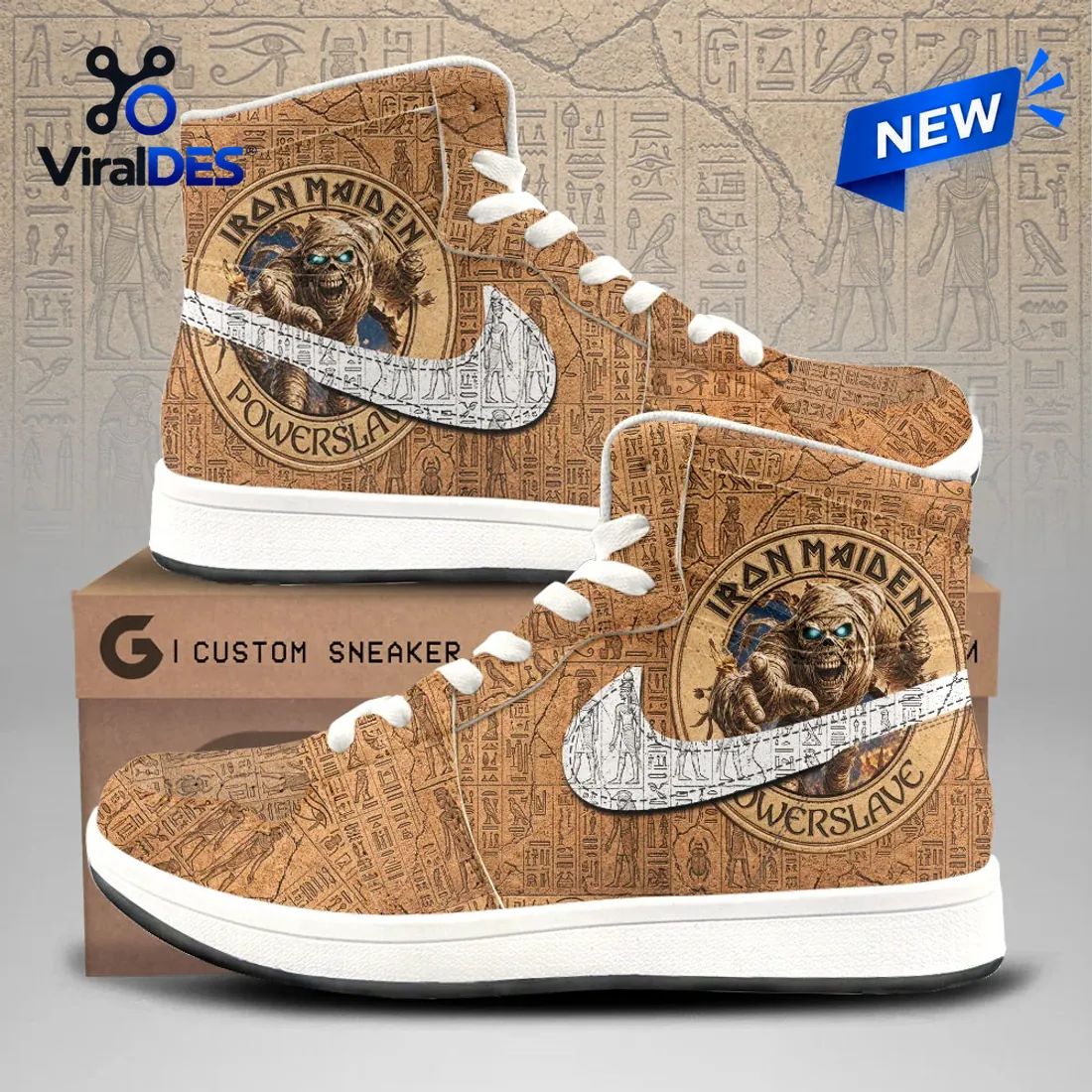 Iron Maiden Powerslave Egyptian High Top Sneaker