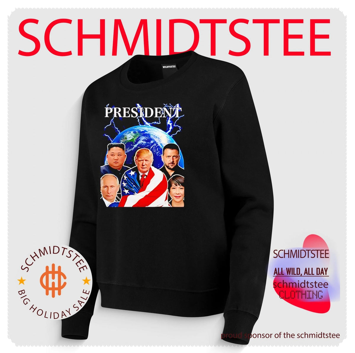 President Trump Putin Kim Jong-un Zelenskyy Takaichi Sanae shirt