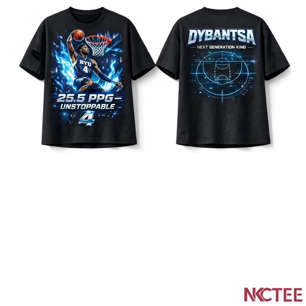 NKCtees AJ Dybantsa BYU Ice Veins T-Shirt 2026 NCAA Tournament – 25.5 PPG Unstoppable Graphic Tee
